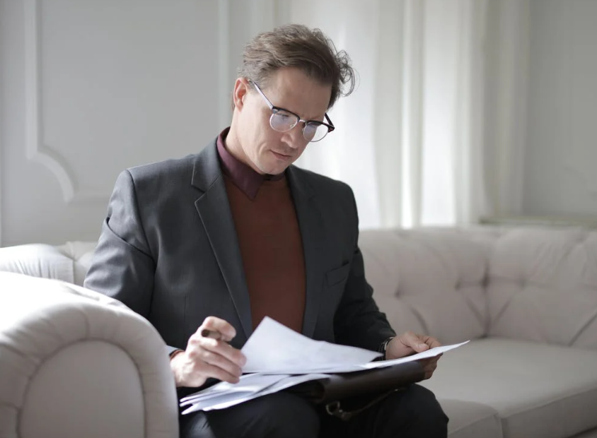 lawyer reading